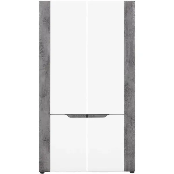 Skříň Brando 2d B07 bílá/beton