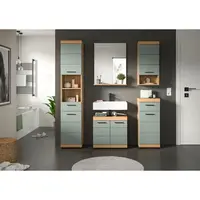 MID.YOU KOUPELNA barvy dubu, šalvějově zelená