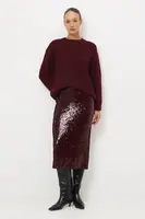 Svetr Medicine dámský, vínová barva