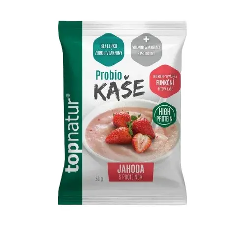 TOPNATUR Probio kaša jahoda s proteínom 50 g