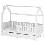 Posteľ Domček Natan 90x200 white