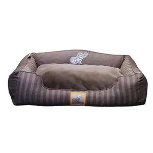 CROCODOG STRIPED PET BED