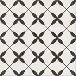 Dlažba Clover Black Pattern 29,8/29,8
