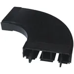 Oblouk koncovy 2-kolejnice 2ks černá