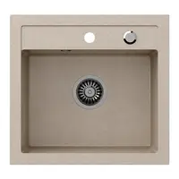 Dřez Johnny 110 Steingran béžová 50x47x18,5 + sifon