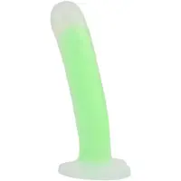 Sexy Elephant Svítící dildo s přísavkou Green Radiation (17 cm)