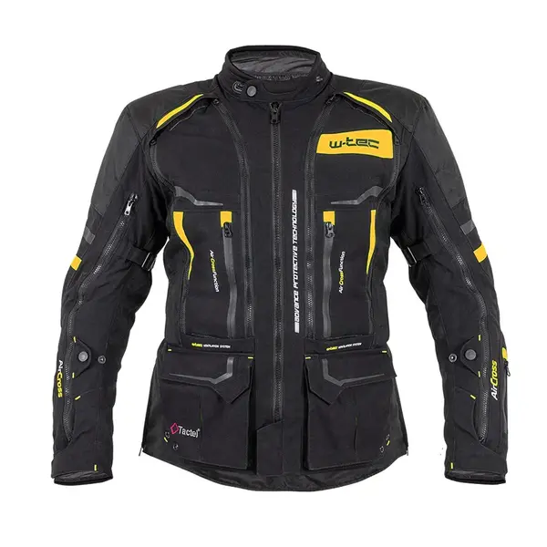 Moto bunda W-TEC Aircross černo-zlatá 5XL
