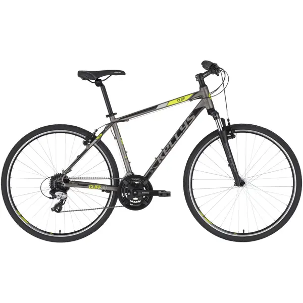 Pánské crossové kolo KELLYS CLIFF 30 28" 7.0 M (19", 165-180 cm) Grey