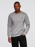 Ombre Men's classic round neck sweatshirt - grey