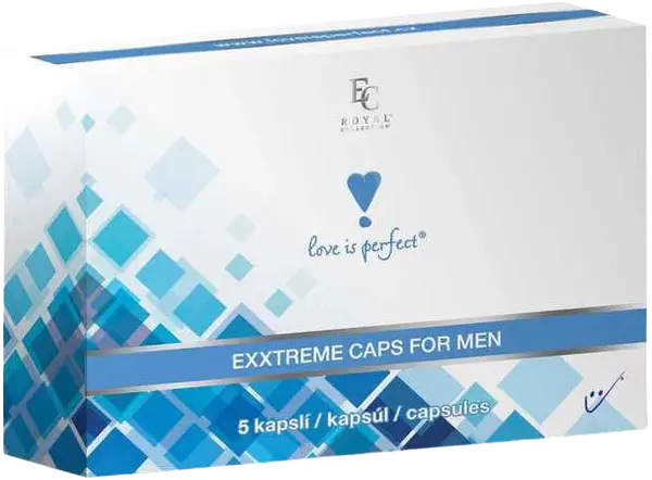 LOVE IS PERFECT Afrodiziakální kapsle pro muže 5 ks