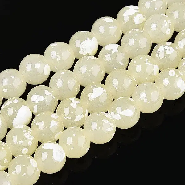 Baking Paint Glass Beads Strands