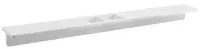 Sapho Abeline - Polička, délka 100 cm, 2 otvory, matná bílá AE102-0101
