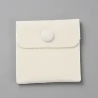Square Velvet Jewelry Box with Snap Button