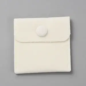 Square Velvet Jewelry Box with Snap Button