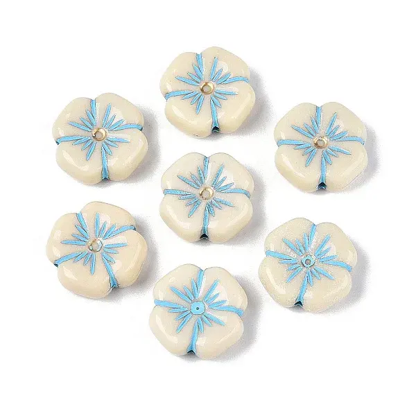 Painted Opaque Acrylic Beads