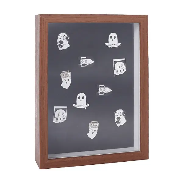 Rectangle Wooden Presentation Boxes for Badge Storage and Display