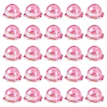 30Pcs UV Plating Acrylic Bead Caps