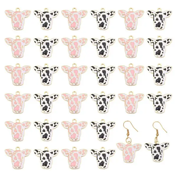 32Pcs 2 Colors Zinc Alloy Pendants