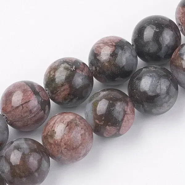 Natural Glaucophane Beads Strands
