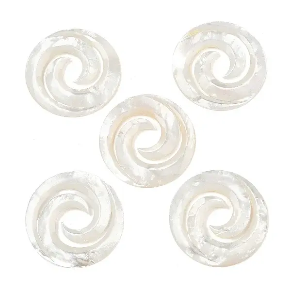 Natural White Shell Cabochons