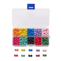 10 Colors Eco-Friendly Wood Beads Sets