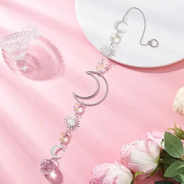 Glass Teardrop Window Hanging Suncatchers