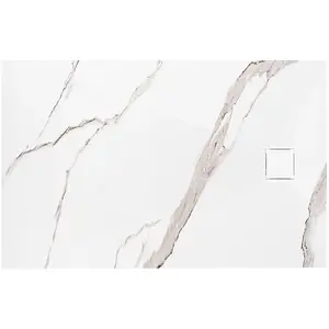 Vanička obdĺžniková Magnum Carrara White 80x100x2,5 Rea K7004