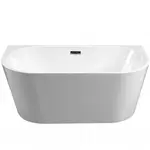 Voľne stojaca vaňa pristenná Vica New 170/80+sifón klik klak zlatá s prepadom slim zlatým