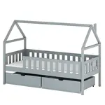 Posteľ Domček Domi 90x200 grey