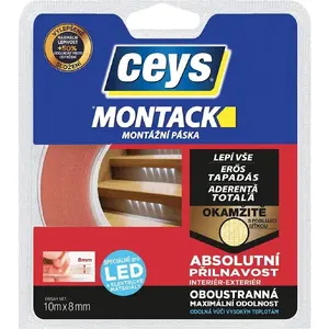 Montack lepí vše okamžitě páska pro led 10 m x 8 mm