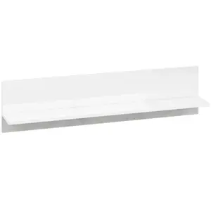 Polička Lumens 120 cm, bílá / beton