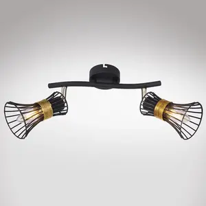 Svítidlo 54814-2 DRUT CIERNA-ZLATA LS2