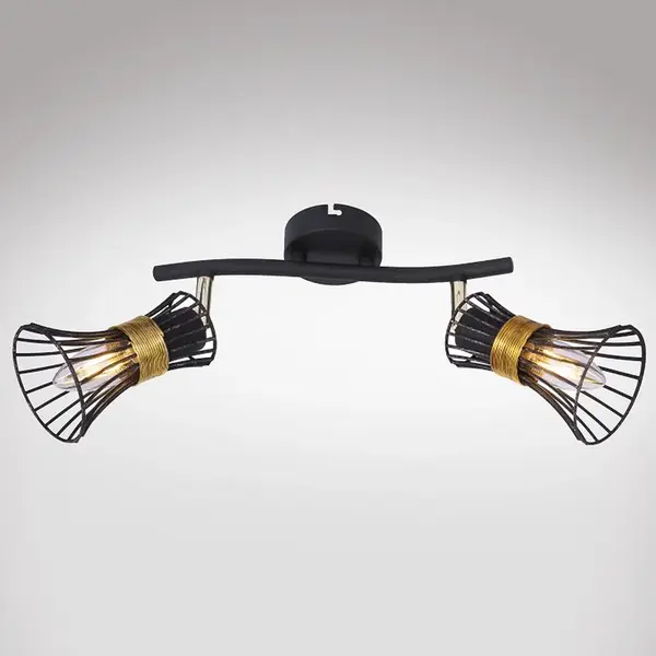 Svítidlo 54814-2 DRUT CIERNA-ZLATA LS2