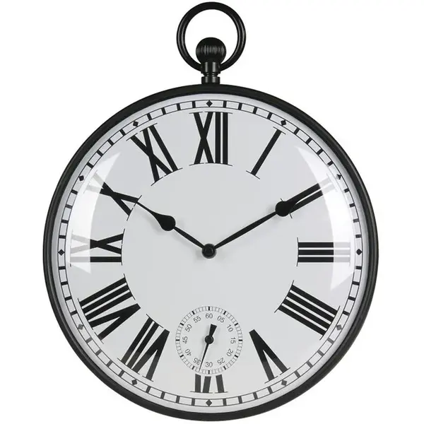 Nástěnné hodiny Oldie 30x33cm černé