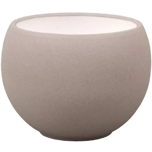 Obal na kvetináč  LUNA STRUKTUR d20cm hnedosivý mat