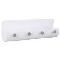 Věšák na klíče 215x40x70mm, plast, bílý