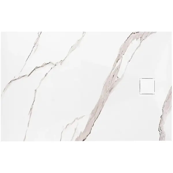 Sprchová vanička obdélníková Magnum Carrara White 80x100x2,5 Rea K7004