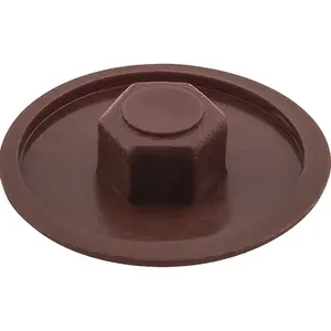 Plastová krytka 12 mm hnedá 100 ks