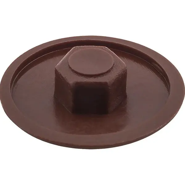 Plastová krytka 12 mm hnedá 100 ks