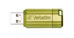 Verbatim 49070 Flash Disk Store 'n' Go PinStripe, 16GB, eucalyptus zelený