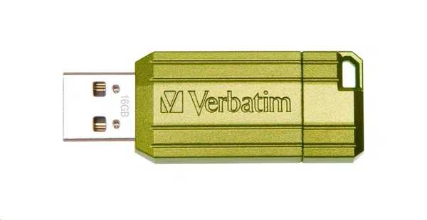Verbatim 49070 Flash Disk Store 'n' Go PinStripe, 16GB, eucalyptus zelený