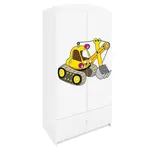 Skriňa Babydreams Biely – Rýpadlo