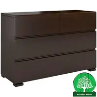 Komoda drevená borovica 4s Skandica Vestre Palisander