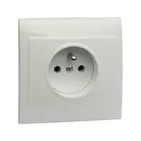 Zásuvka jednoduchá Z/U biela V GP-1VZ