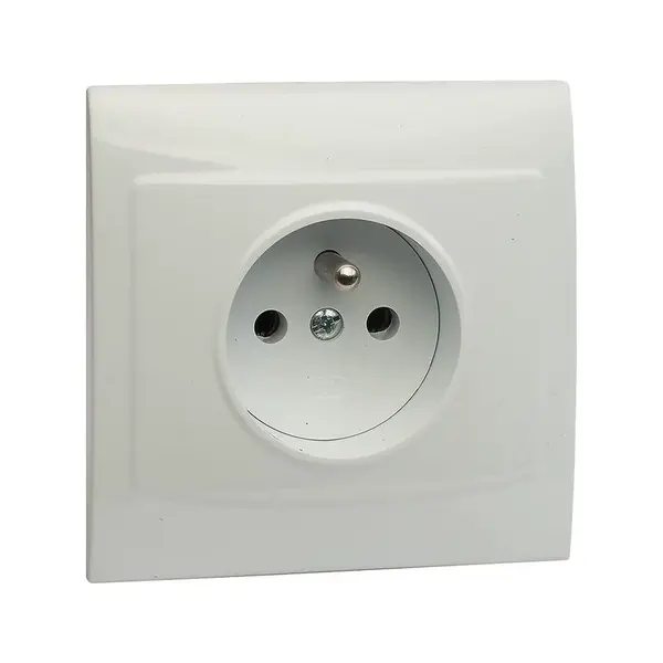 Zásuvka jednoduchá Z/U biela V GP-1VZ