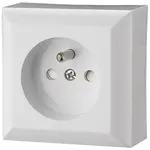 Jednoduchá zásuvka Z/U IP20 GAO white 20455