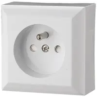 Jednoduchá zásuvka Z/U IP20 GAO white 20455