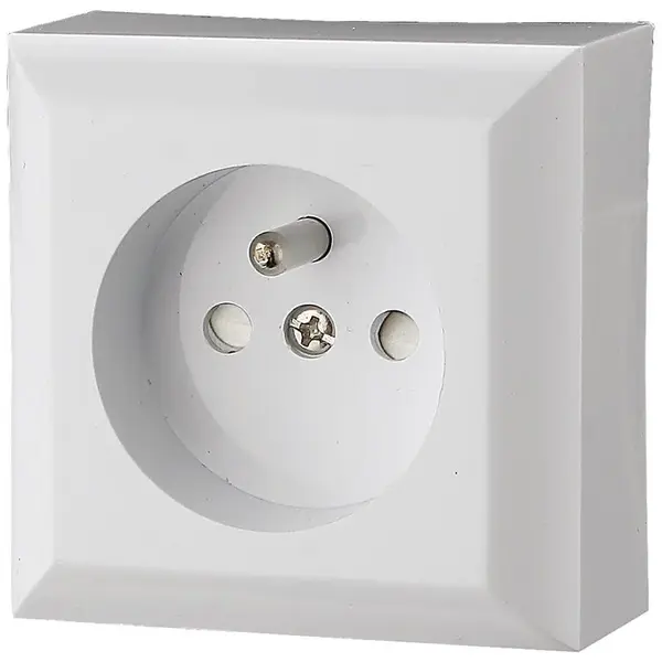 Jednoduchá zásuvka Z/U IP20 GAO white 20455