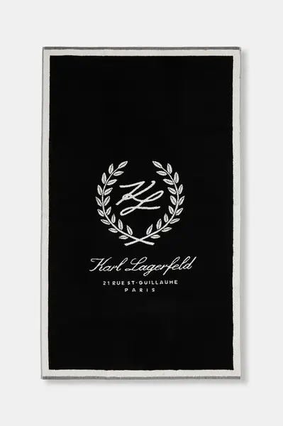 Veľký bavlnený uterák Karl Lagerfeld K/HOTEL 90 x 150 cm