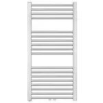 Radiátor kombinovaný Anima Marcus 100x50 cm stredové pripojenie chróm MA5001000CRSP